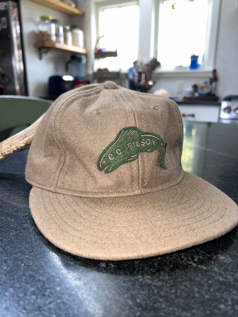 Ebbets Field Flannels Brown Wool Cap for Filson